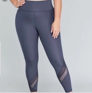 Livi active slate blue sculpting leggings - size 10/12
